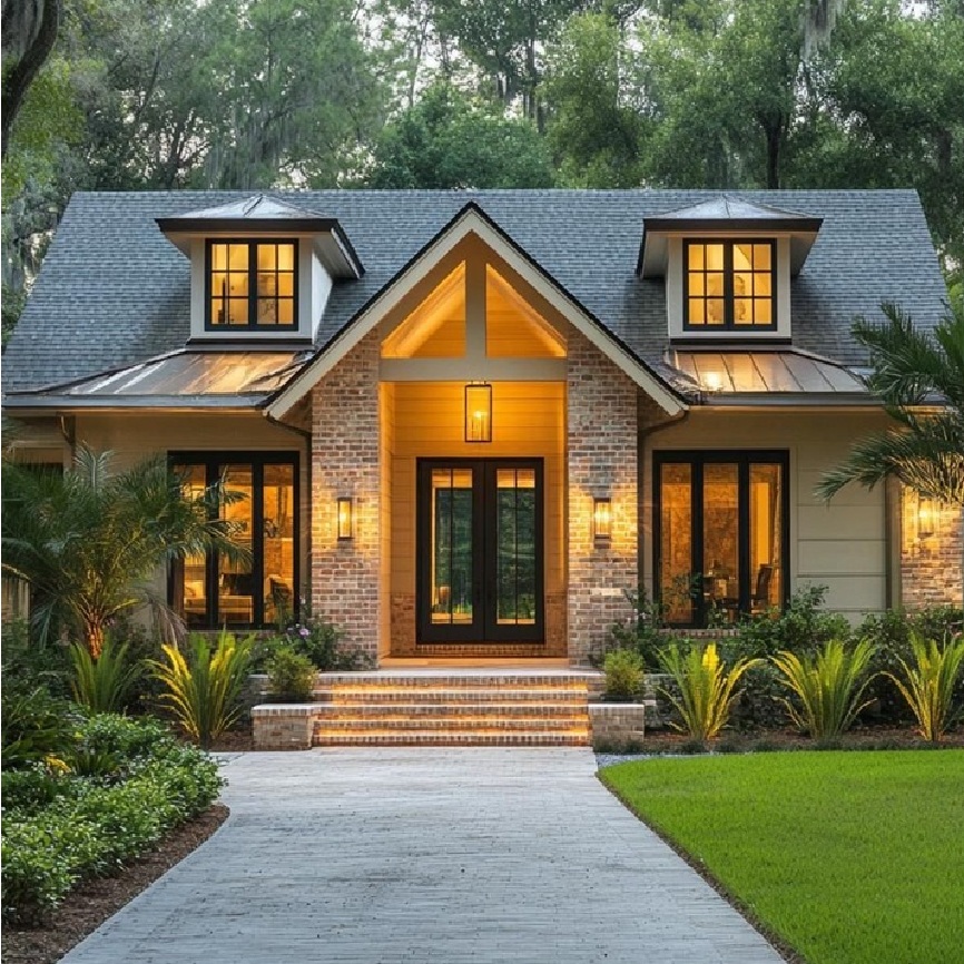 Modern villa with spacious plot in Kerala by Maryland Homes